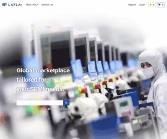 Layla-EC.com(Marketplace of semiconductor manufacturing parts) Screenshot