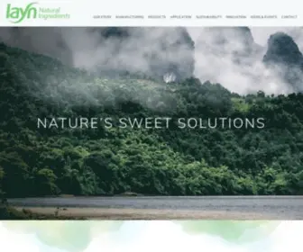 Layncorp.com(Plant-based high-intensity sweeteners) Screenshot