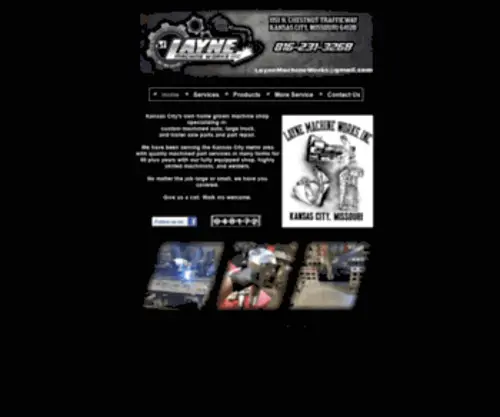 Laynemachine.com(Machine Shop KCMO) Screenshot