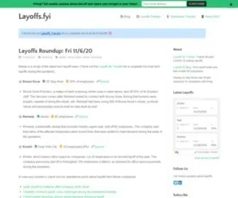 Layoffs.fyi(Tech Layoff Tracker and Startup Layoff Lists) Screenshot