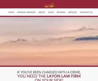 Layonlawfirm.com(Layon Law Firm) Screenshot