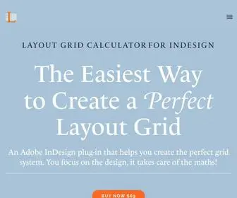 Layoutgridcalculator.com(Layout Grid Calculator Plugin for Adobe InDesign) Screenshot