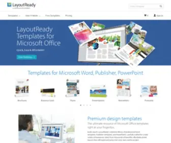 Layoutready.com(Word Templates) Screenshot