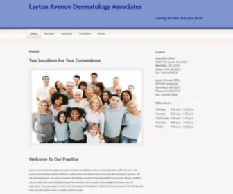 Laytonderm.com(Layton Avenue Dermatology Associates) Screenshot