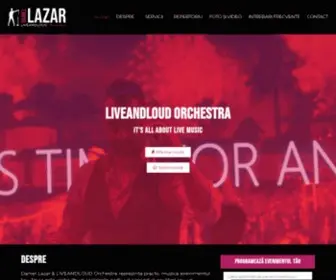 Lazardaniel.ro(Daniel Lazar & LIVEANDLOUD Orchestra) Screenshot