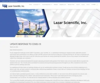 Lazarsci.com(Lazar Scientific) Screenshot