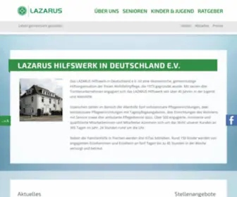 Lazarus.de(Einrichtungen für Jugend und Senioren) Screenshot