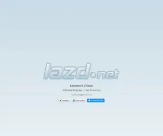 Lazd.net(The homepage of Lawrence Davis) Screenshot