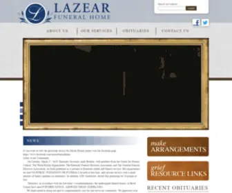 Lazearfuneralhome.com(Funeral Home) Screenshot