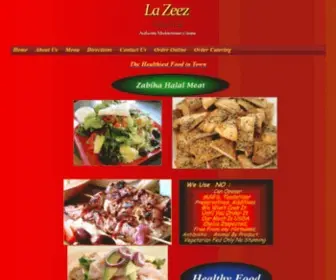 Lazeezpitagrill.com(LA ZEEZ Pita Grill) Screenshot