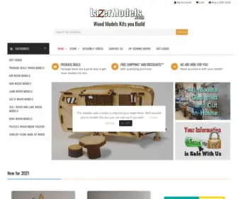 Lazermodels.com(Our original Wood Model Kits are great for all ages and family time. Laser Cut Wooden Models) Screenshot