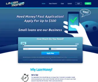 Lazermoney.com.au(Home) Screenshot