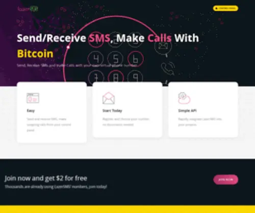 Lazersms.com(Send and Receive SMS Anonymously) Screenshot