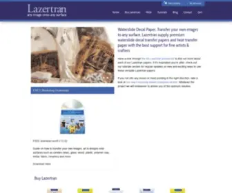 Lazertran.com(Lazertran Transfer Paper) Screenshot