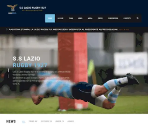 Laziorugby.it(SS Lazio Rugby 1927) Screenshot