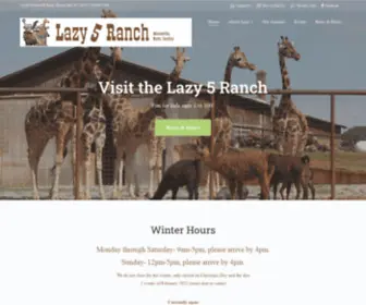 Lazy5Ranch.com(North Carolina Animal Park) Screenshot
