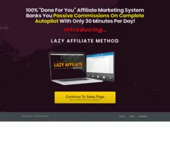 Lazyaffiliatemethod.com(Lazy Affiliate Method) Screenshot