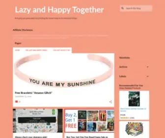 Lazyandhappytogether.com(Lazy and Happy Together) Screenshot