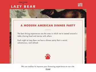 Lazybearsf.com(Lazy Bear) Screenshot