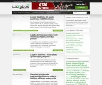 Lazybos.net(Lažybos internetu) Screenshot