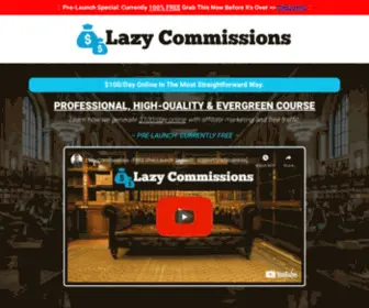 Lazycommissions.com(Pre-Launch Special) Screenshot