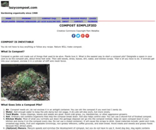 Lazycompost.com(Compost Simplified Compost Simplified) Screenshot