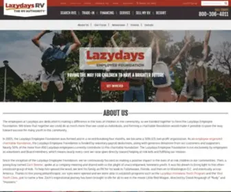 Lazydaysemployeefoundation.org(Lazydays) Screenshot