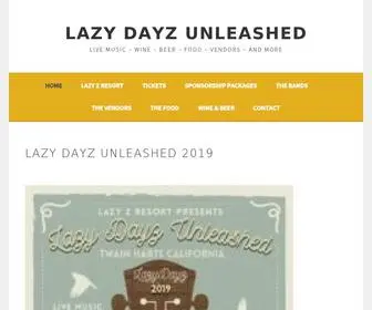 Lazydayzunleashed.com(Live music) Screenshot