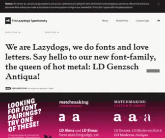 Lazydogs.de(The Lazydogs Typefoundry) Screenshot
