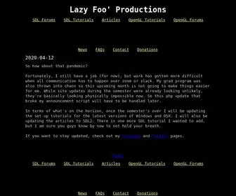 Lazyfoo.net(Lazy Foo' Productions) Screenshot