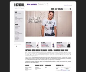 Lazyguy.com.au(Mens clothing fashion online) Screenshot