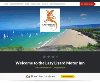 Lazylizardinn.com.au(Lazy Lizard Motor Inn offers affordable Port Douglas accommodation with a range of room types and) Screenshot