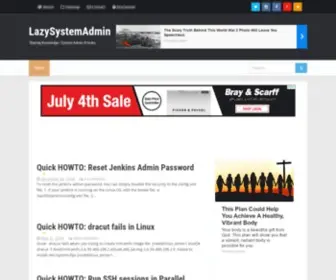 Lazysystemadmin.com(Linux) Screenshot