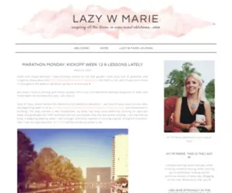 Lazywmarie.com(Lazy W Marie) Screenshot