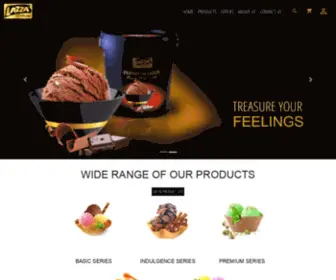 Lazza.co.in(The largest Ice Cream Manufacture in South India) Screenshot