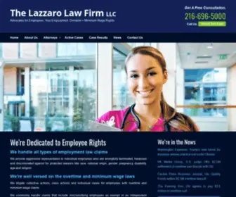 Lazzarolawfirm.com(Lazzaro Law Firm LLC Advocates for Employees) Screenshot