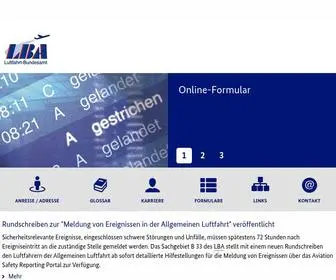 Lba.de(Luftfahrt Bundesamt) Screenshot