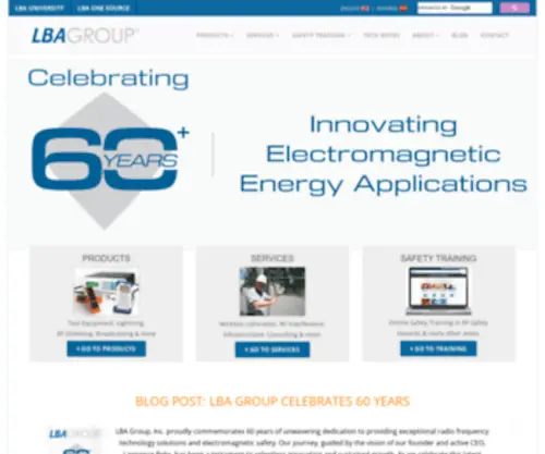 Lbagroup.com(Electromagnetic/ RF Energy Application) Screenshot