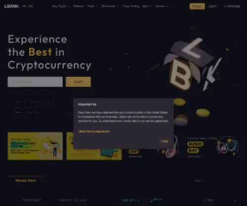 Lbank.info(LBank Cryptocurrency Exchange) Screenshot