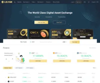 Lbank.site(LBank Cryptocurrency Exchange) Screenshot