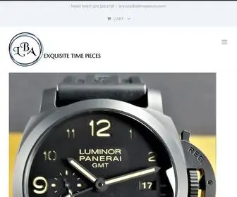 Lbatimepieces.com(LBA Exquisite Time Pieces) Screenshot