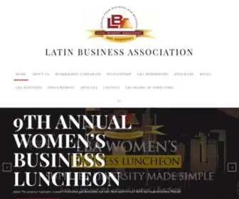 Lbausa.com(Latin Business Association) Screenshot