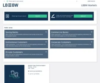 LBBW-Markets.de(Die Plattform LBBW Markets bietet einen umfassenden Überblick über unsere Produkt) Screenshot