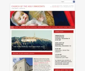 Lbcatholic.com(Holy Innocents Catholic Church) Screenshot