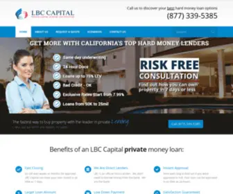 LBccapitalllc.com(California Hard Money Lenders) Screenshot