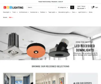 LBclighting.com(Commercial LED Lights) Screenshot