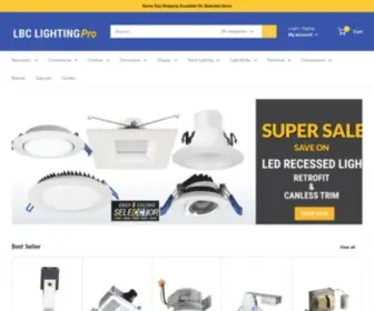 LBclightingpro.com(LBC Lighting Pro) Screenshot