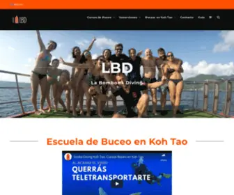 Lbdivingkohtao.com(La Bombona Diving) Screenshot