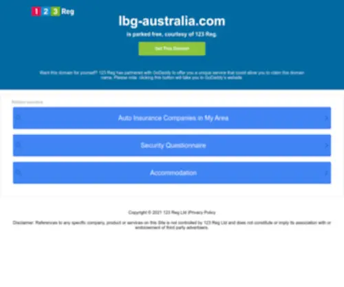 LBG-Australia.com(Global Leaders in Sustainability Solutions) Screenshot