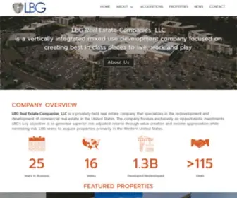 LBgfunds.com(LBG Realty Advisors) Screenshot
